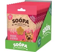 Soopa Banana & Pumpkin Mini Bites, Dog Training Treats, Vegan, 10 x 50 g