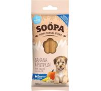 Soopa Pets Puppy Dental Sticks – Banana & Pumpkin – 100 g (Pack of 10)