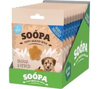 10 Pack Soopa Puppy (Banana & Pumpkin) Natural Dog Treat Healthy Bites