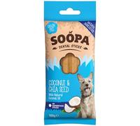 Soopa Grain Free Coconut and Chia Seed Dental Dog Treats, 4 Sticks