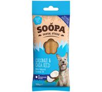 Soopa Grain Free Coconut and Chia Seed Dental Dog Treats, 4 Sticks
