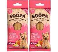 Soopa MINI Dental Sticks (Banana & Pumpkin) 100g (Pack of 2)