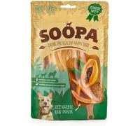 Soopa Papaya Chews for Dogs, Healthy Dog Treats, 100 g, 1-Pack | Single-Ingredient, Plant-Based, Low Fat, 100% Natural Dog Treats to Clean Teeth, Grain Free, Hypoallergenic, Human-Grade