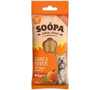 Soopa Pumpkin and Carrot Dental Sticks Dog Treat, 100 g