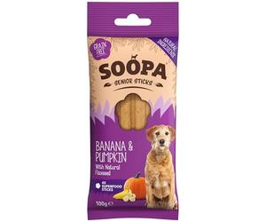 Soopa Senior Banana Pumpkin and Flaxseed Dental Sticks 100gm