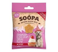 Soopa Strawberry Cream Cupcake Healthy Bites Natural Dog Treats, 50g 1-Pack