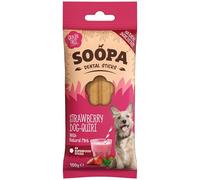 Soopa Strawberry Dog-Quiri Dog Dental Sticks, Human-Grade, 100 g, 1-Pack