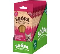 Soopa Strawberry Dog-Quiri Dog Dental Sticks, Human-Grade, 100 g, 1-Pack | Vegan, Dog Dental Chews to Clean Teeth, Breath Freshener, Aid Digestion, Natural, Superfood, Healthy, Grain Free Dog Treats
