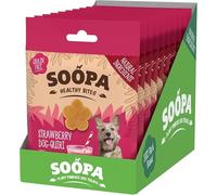 Soopa Strawberry Dog-Quiri Healthy Bites, Dog Training Treats, 10 x 50 g