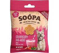 Soopa Strawberry Dog-Quiri Healthy Bites, Dog Training Treats, 50 g, 1-Pack