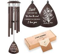 Soopau Sister Gifts, 32" Wind Chimes Sister Gifts for Women, Gifts for Sister, Sisters Gifts from Sister, Unique Christmas Birthday Gifts for Sister in Law, Best Sister Ever Gifts