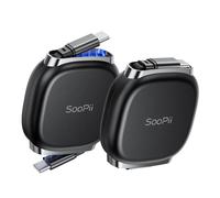 SOOPII USB C to USB C Cable, 240W Retractable USB C Fast Charging Cable with ...