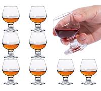 Soopiiso Cognacgläser, 50ml/5cl Schnapsgläser Set von 8 netten Brandy Gläser/klare Schnapsgläser/Mini Brandy Glas