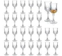 Soopiiso Cordial Glasses, 1.7oz/50ml, Stemmed Shot Glass Set of 24, Tequila & Sherry Glasses