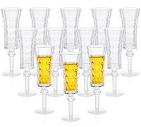 Soopiiso Cordial Glasses with Stem, 1.5oz/45ml, Sherry Glasses Set of 12, Limoncello Glasses for Tequila, Shot Glasses Set with Stem