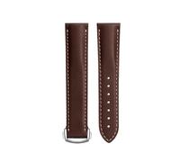 sooponu Genuine Leather Watch Strap For Omega Seamaster 150 300 Speedmaster 57 Men's Watch Band(Brown)