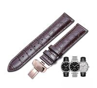 sooponu Genuine Leather watchband For Tissot 1853 Le Locle T41 T006 PRC200 Watch Strap Wrist Bracelet(Brown rose gold,19mm)