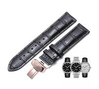 sooponu Genuine Leather watchband For Tissot 1853 Le Locle T41 T006 PRC200 Watch Strap Wrist Bracelet(Black ROSE gold,18mm)