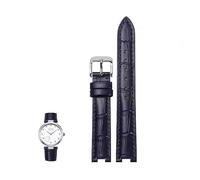 sooponu Notched Leather Strap For GC PASHA DE Men's Women's Special Hand Bracelet for Rossini(Blues,18-10mm)