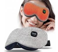 SooQi Heated Eye Mask, Cordless Warm Compress for Dry Eyes, Blepharitis & Eye Fatigue - Weighted Heating Pad with 3 Preset Heat Modes, Rechargeable, Auto Shut-Off, Washable Cover for Sleep & Travel