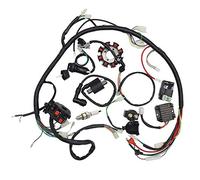 Soosee Complete Wiring Harness kit Wire Loom Electrics Stator Coil CDI for ATV Quad 4 Four Wheelers 150CC 200CC 250CC Go Kart Dirt Pit Bikes