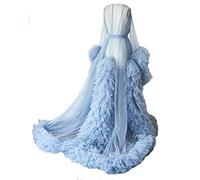 Soothbedding Women's Tulle Robe Kimono Bathrobe Maternity Perspective RobeTulle Maternity Photograph
