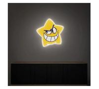 Soothing Ambiance Neon Sign Lamp Grin Powered by Bad Laughing Neons for Star Acrylic Panel neon light