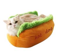Soothing Dog Bed, Sleeping Bed for Dogs in Winter, Removable Pet Bed, Filled in Hot Dog Shape, Small, Medium and Large Pet Sleeping Pillow, Washable Furniture for Dogs