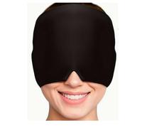 Soothing Gel Ice Wrap for Migraine Relief, Adjustable Cold & Hot Therapy for Puffy Eyes, Instant Comfort - Reusable and Ergonomic Design, Hangover Headache Cap - Double Sided