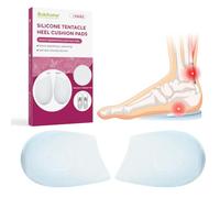 Soothing Massage Gel Heel Cups Inserts Plantar Fasciitis - Bukihome Massaging-Dots Heels Pads for Heel Pain Relief, Comfortable Heel Pads for Spurs, Fatigue, S (Women:3.5-5.5)