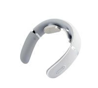 Soothing Neck Massager Relaxing Neck with Heat Portable Rechargeable for Relaxing Shiatsu Massage for Tension in the Office Travel 2025 Technology Relieves Muscle Stress (White, 15 cm)