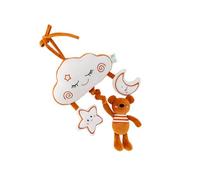 Soothing Nursery Mobile with Contrast Color Rattles Musical Bed Bells for Infant Eye Coordination & Sensory Play Infant Visual Stimulation Mobile Toy