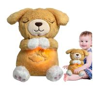 Soothing Plush Toy - Calming Stuffed Animal, Relaxing Breathing Motion | Gentle Light Sound Companion, 4 Speed Adjustable Comfort Friend, Huggable Sensory Sleep Aid for Anxious Children