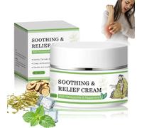 Soothing Relief Cream, Anti Itch Cream for Sensitive Skin, Natural Creams for Body and Face, Lightweight Hydration to Comfort Dry, Irritated Skin, Natural Moisturizer for All Skin Types
