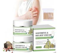 Soothing Relief Cream, Cooling Moisturizer to Comfort & Protect Irritated Skin, Natural Cooling Moisturizer With Honeysuckle & Peppermint, for Sensitive Skin (2pcs)