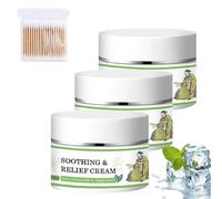 Soothing Relief Cream, Cooling Moisturizer to Comfort & Protect Irritated Skin, Natural Cooling Moisturizer With Honeysuckle & Peppermint, for Sensitive Skin (3pcs)