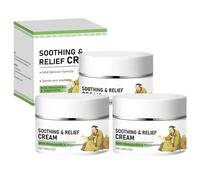 Soothing Relief Cream, Natural Herbal Formula for Sensitive Skin, Cooling Moisturizer to Comfort & Protect Irritated Skin, Hydrating Moisturizing Firming Cream (3 Pcs, 30g)
