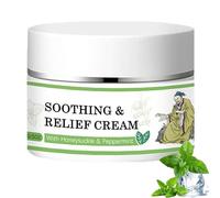 Soothing Relief Cream, Natural Herbal Formula for Sensitive Skin, Cooling Moisturizer to Comfort & Protect Relieve Irritated Skin, Soothing Formula with Honeysuckle & Peppermint (1PC)