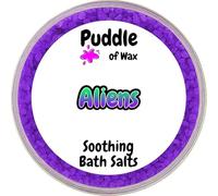 Soothing Salts - Set of 3 x150g Tubs - Dead Sea, Himalayan & Epsom Salt Blend - Muscle Soak - Mixed Scents - Vegan Friendly - Puddle of Wax - Made in The UK (Aliens, Angel & Black Opium)