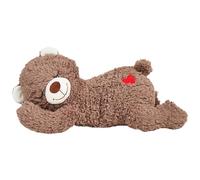 Soothing Toy For Dogs - Dog Heart Beat Puppy Plush Bear Toy, Heartbeat Simulation Puppy Toys, Plush Stuffed Soothing Companion | Bear Animal For Pet Medium Large Small Breeds Kittens