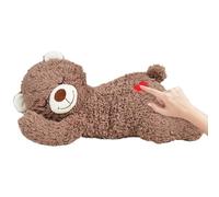 Soothing Toy For Dogs, Puppy Heartbeat Stuffed Toy For Dogs - Pet Anxietys Relief, Dog Heart Beat Plush Bear, Comfort Stuffed Animal Bear For Behavioral Training, Sleep Aid For Cats Puppy