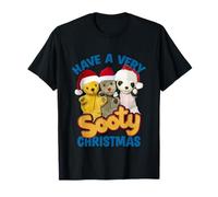 Sooty Christmas Have A Very Sooty Christmas Blue Text T-Shirt