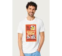 Sooty Men's Show Retro Poster T-Shirt in White | Size: Large Sooty White L