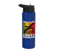 Sooty Shearwater Retro Sooty Shearwater Stainless Steel Insulated Water Bottle