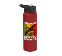 Sooty Shearwater Retro Sooty Shearwater Stainless Steel Insulated Water Bottle