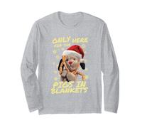 Sooty Sweep Only Here for The Pigs in Blankets Christmas Long Sleeve T-Shirt