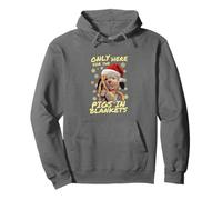 Sooty Sweep Only Here For The Pigs In Blankets Christmas Pullover Hoodie