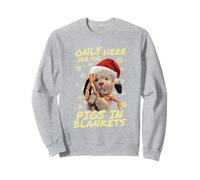 Sooty Sweep Only Here For The Pigs In Blankets Christmas Sweatshirt