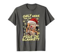 Sooty Sweep Only Here for The Pigs in Blankets Christmas T-Shirt