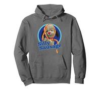 Sooty Sweep Silly Sausage Pullover Hoodie, Adult Unisex, Asphalt Grey, Large